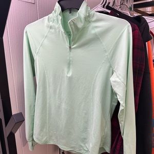 Light green, quarter zip!